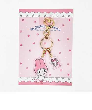サンリオ マイメロディ50th＆クロミ20th マイメロディ アニバーサリー 2連アクリルキーホルダー 日本製 Sanrio