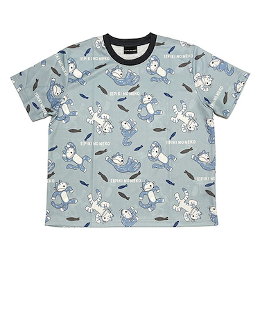 11ぴきのねこ びっくり ドライメッシュTシャツ(ブルー) アパレル
