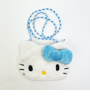 サンリオ ハローキティ ぬいぐるみサコッシュ 水色 ショルダーバッグ Sanrio