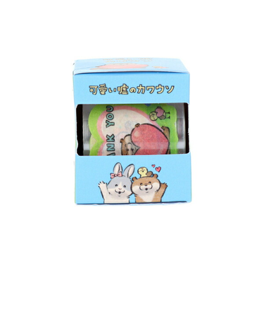 可愛い嘘のカワウソ ロールデコレーションシール メッセージ 文具