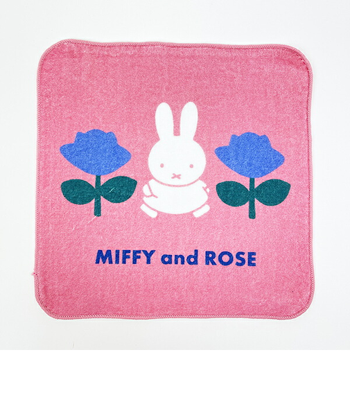 ミッフィー miffy ミニタオル MIFFY and ROSE ハンカチ 日本製 西川