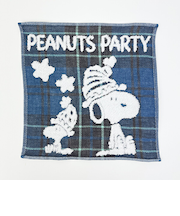 スヌーピー 今治 ミニタオル ブルー 西川 日本製 SNOOPY