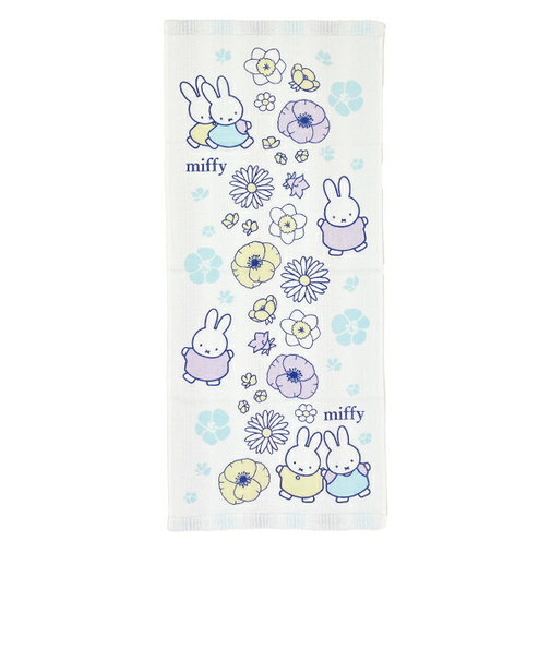 ミッフィー miffy フェイスタオル cheerful smile  日本製 西川