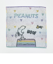 スヌーピー Feelin’ｇroovy ミニタオル ホワイト 西川 SNOOPY
