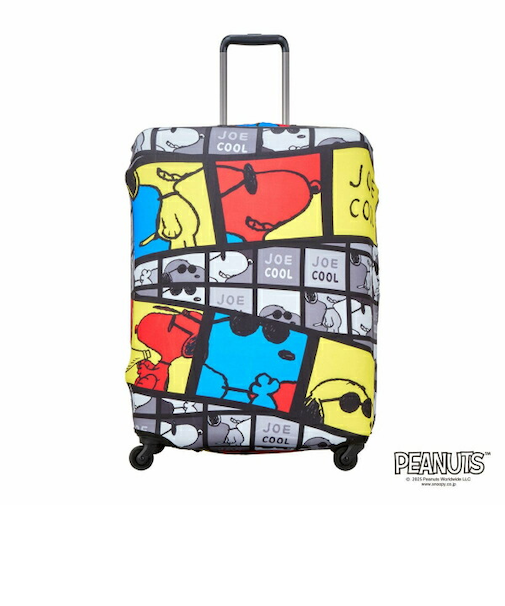 スヌーピー スーツケースカバー（M) シネマジョークール トラベルグッズ SNOOPY