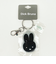 ミッフィー miffy フェイス ラバーキーホルダー ブラック