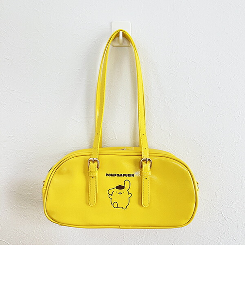 サンリオ ポムポムプリン ワイドボストンバッグ 推し活 Sanrio