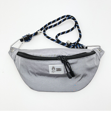 トムとジェリー ドルーピー カラーボディバッグ グレー ウエストポーチ 推し活 トムジェリ