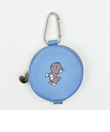 トムとジェリー トプシー カラーサークルポーチ ブルー 推し活 トムジェリ