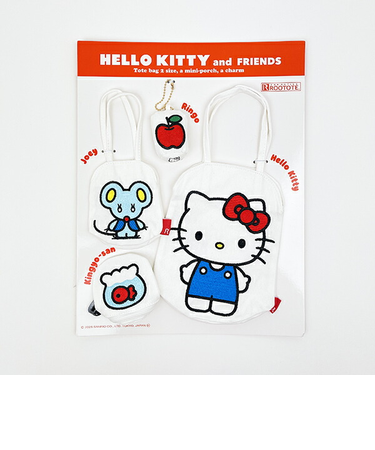 サンリオ ハローキティ トートバッグ＆ポーチ＆チャーム4点セット ROOTOTE ルートート コラボ Sanrio
