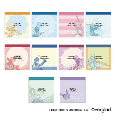 ワールドトリガー トレーディングスクエアメモ 全10種 コンプリートBOX Mixing Colors 文具 日本製