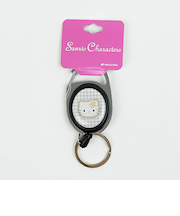 サンリオ ハローキティ メタルリール カオハナ ホワイト キーホルダー Sanrio