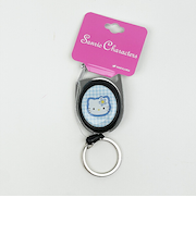 サンリオ ハローキティ メタルリール カオハナ ブルー キーホルダー Sanrio