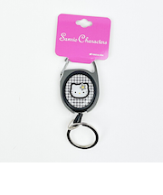 サンリオ ハローキティ メタルリール カオハナ ブラック キーホルダー Sanrio