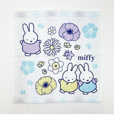 ミッフィー miffy ウォッシュタオル cheerful smile 日本製 西川