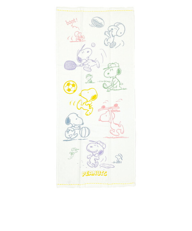 スヌーピー ふんわりガーゼタオル フェイスタオル スポーツ 西川 SNOOPY