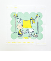 スヌーピー ふんわりガーゼタオル ミニタオル 洗濯 ハンカチ 西川 SNOOPY