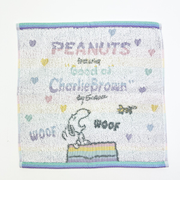 スヌーピー ウォッシュタオル ホワイト レインボー 西川 日本製 SNOOPY