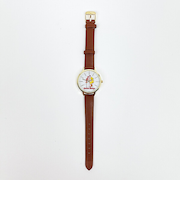 おさるのジョージ ベーシックレザーウォッチ ダークブラウン 時計