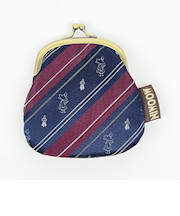 ムーミン スナフキン＆リトルミイ ジャガード ポーチガマグチ 財布 MOOMIN