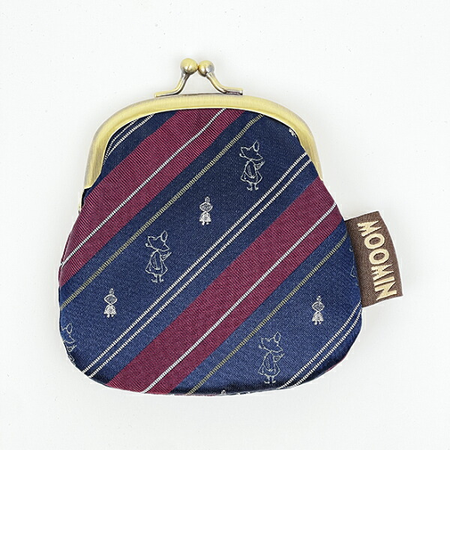 ムーミン スナフキン＆リトルミイ ジャガード ポーチガマグチ 財布 MOOMIN