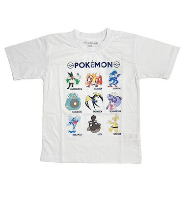 ポケットモンスター Tシャツ(120cm) パルデア地方 ホワイト キッズ ポケモン アパレル