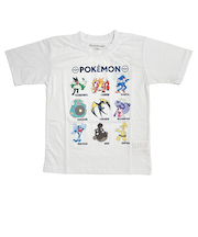 ポケットモンスター Tシャツ(130cm) パルデア地方 ホワイト キッズ ポケモン アパレル