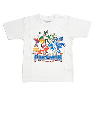 ポケットモンスター Tシャツ(140cm) 御三家集合 ホワイト キッズ ポケモン アパレル