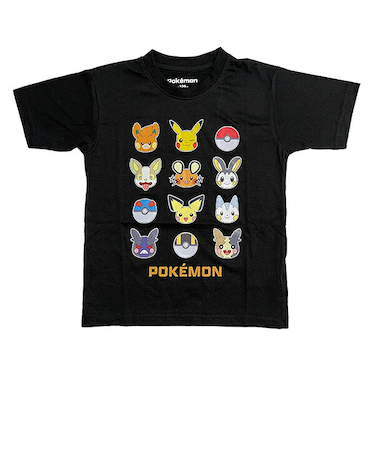 ポケットモンスター Tシャツ(120cm) でんきタイプ ブラック キッズ ポケモン アパレル
