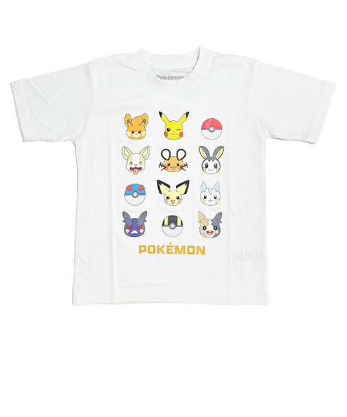 ポケットモンスター Tシャツ(120cm) でんきタイプ ホワイト キッズ ポケモン アパレル