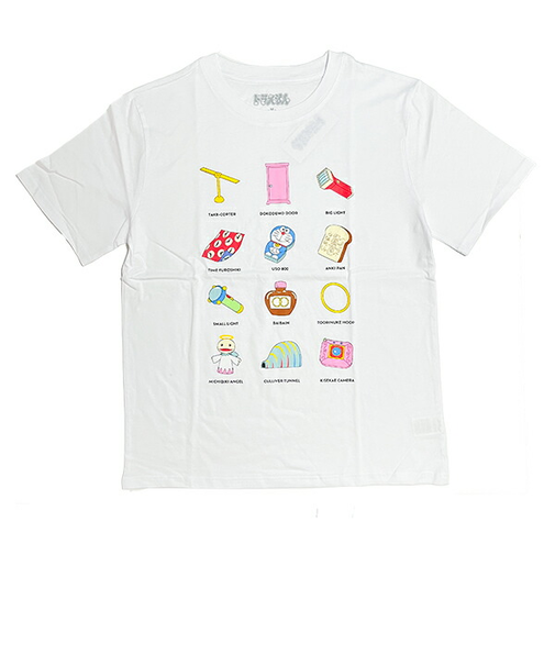 ドラえもん Tシャツ(LL) ひみつ道具 ホワイト アパレル