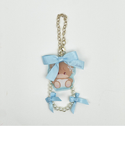 mikko illustrations ミッコ ラテ アクリルキーホルダー (ブルー)