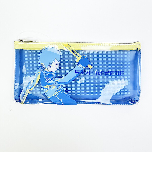 ワールドトリガー 風間蒼也 PVCポーチ (ブルー×イエロー) Mixing Colors