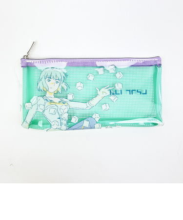 ワールドトリガー 那須玲 PVCポーチ (グリーン×パープル) Mixing Colors