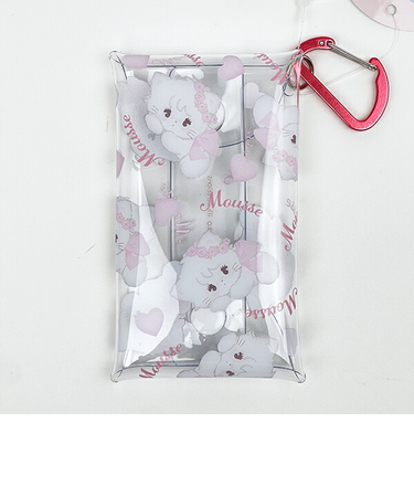 mikko illustrations ミッコ ムース クリアマルチケースS ポーチ