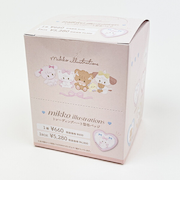 mikko illustrations ミッコ ブラインドハート型缶バッジ 全8種類 コンプリートBOX