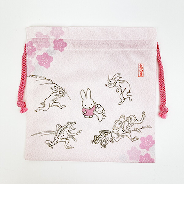 ミッフィー miffy ×鳥獣戯画 巾着 MA  日本製