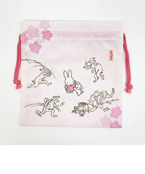 ミッフィー miffy ×鳥獣戯画 巾着 MA  日本製