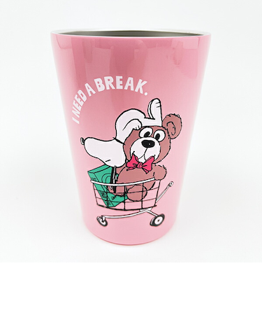 スヌーピー ステンレスタンブラー (ピンク)  コップ SNOOPY