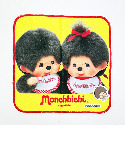 モンチッチ フェイスアップ ミニタオル イエロー