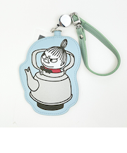 ムーミン リトルミイ リール付きダイカットパスケース ブルー 定期入れ MOOMIN