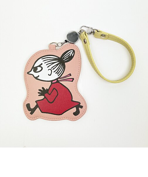 ムーミン リトルミイ リール付きダイカットパスケース ピンク 定期入れ MOOMIN