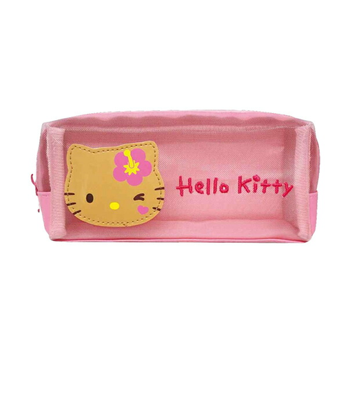 サンリオ ハローキティ 日焼けシリーズ メッシュBOXポーチ ピンク 平成レトロ