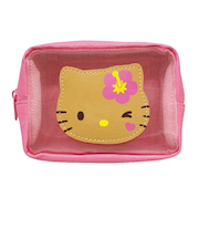 サンリオ ハローキティ 日焼けシリーズ メッシュポケット付ポーチ ピンク 平成レトロ