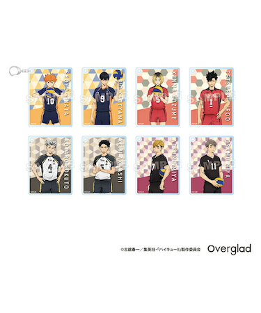ハイキュー!! トレーディングカードキーホルダー パターンアート 全8種 コンプリートBOX