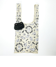 かえるのピクルス always music フェイスぬいぐるみエコバッグ ブラック