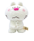 水森亜土 ぬいぐるみ ねこ S ホワイト マスコット 人形 あどちゃん