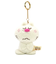 水森亜土 マスコット ねこ キーチェーン ホワイト ぬいぐるみ あどちゃん