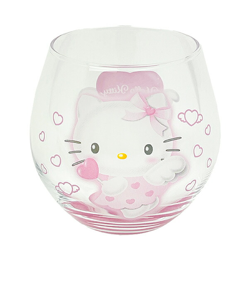 サンリオ ハローキティ まんまるグラス(ピンク) エンジェルキティ コップ 日本製 Sanrio