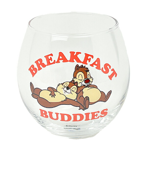 ディズニー チップとデール まんまるグラス コップ 日本製 Disney